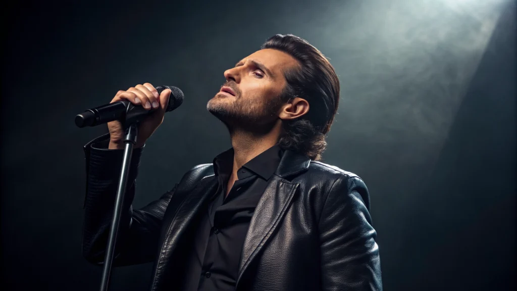 Featured artist spotlight portrait with cinematic lighting and premium feel